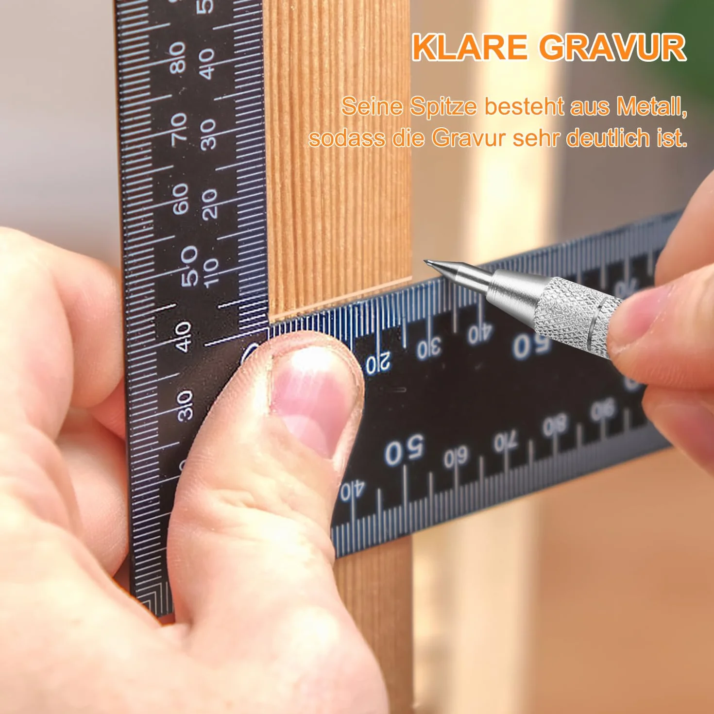 Pointe à Tracer en Carbure de Tungstène 2 Pièces Pointe a Tracer Metal avec 12 Pointes à Tracer de Rechange Scribe Tool, Stylo à Tracer en Carbure de Tungstène pour Tôle, Céramique, Verre