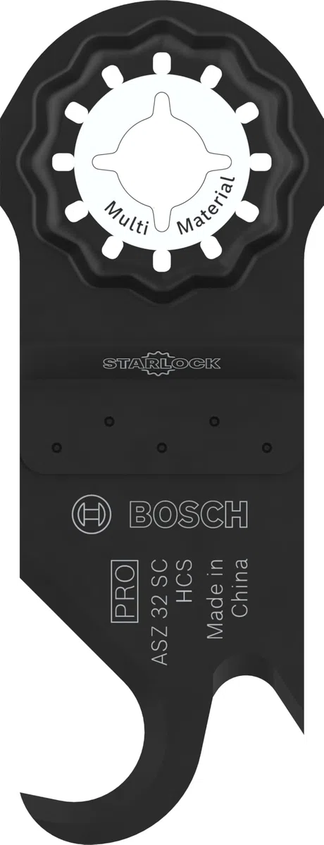 Bosch 1x Cutter à moquette PRO ASZ 32 SC (pour Feutre de toit, Tapis, Largeur 24 mm, Professional Accessoire Outil multifonction)