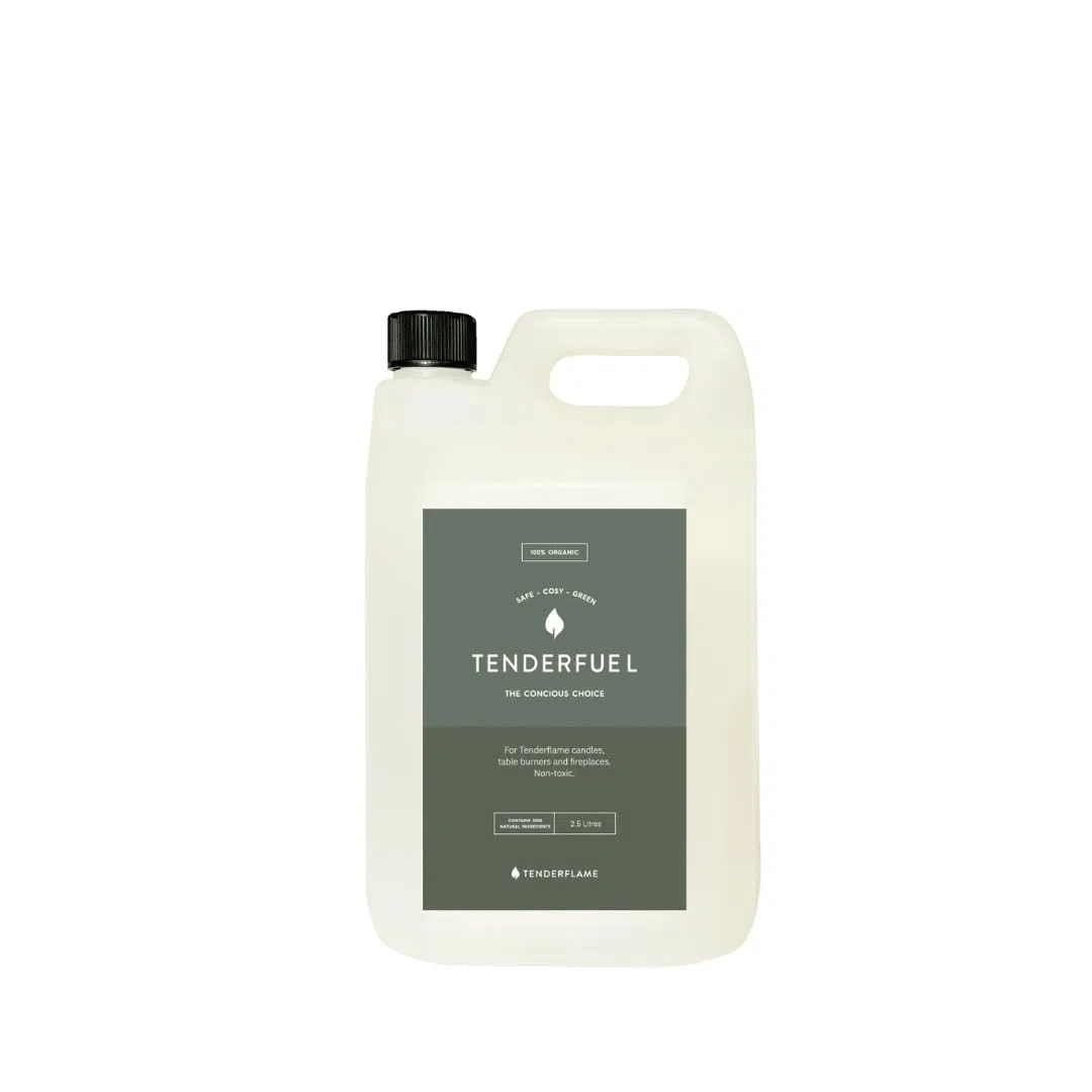 Tenderflame Tenderfuel Organic Huile de Recharge 2.5L, Non Toxique, ininflammable, écologique, sans Danger pour la Flamme