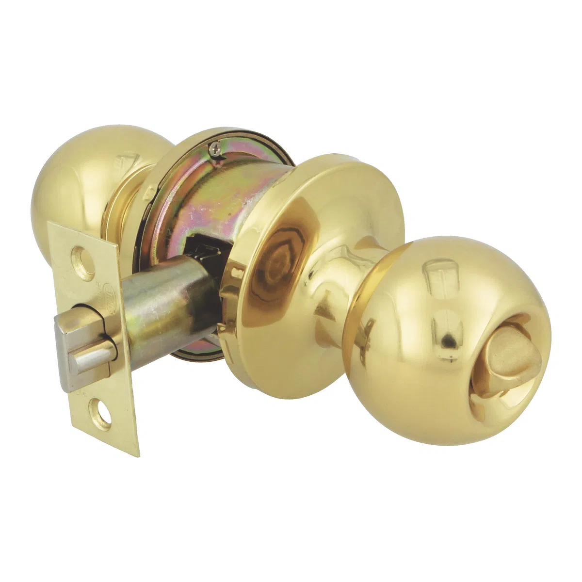 Amig - Bouton de Porte Rond en Laiton Poli 610 | Serrure à Encastrer Clé pour Meuble | Design Élégant et Moderne | Sécurité Renforcée, Bleu, Standard, Laiton