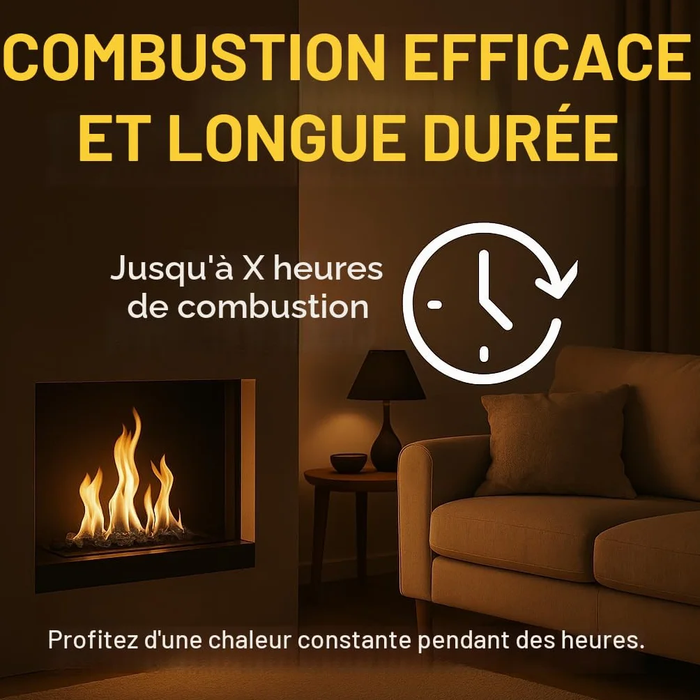 GiDeli Bioéthanol 96,6 % inodore 6 x 1 l – Bio éthanol pour cheminée de table, cheminée intérieure et extérieure – Sans fumée et sans suie – Fabriqué à partir de maïs et de betterave à sucre