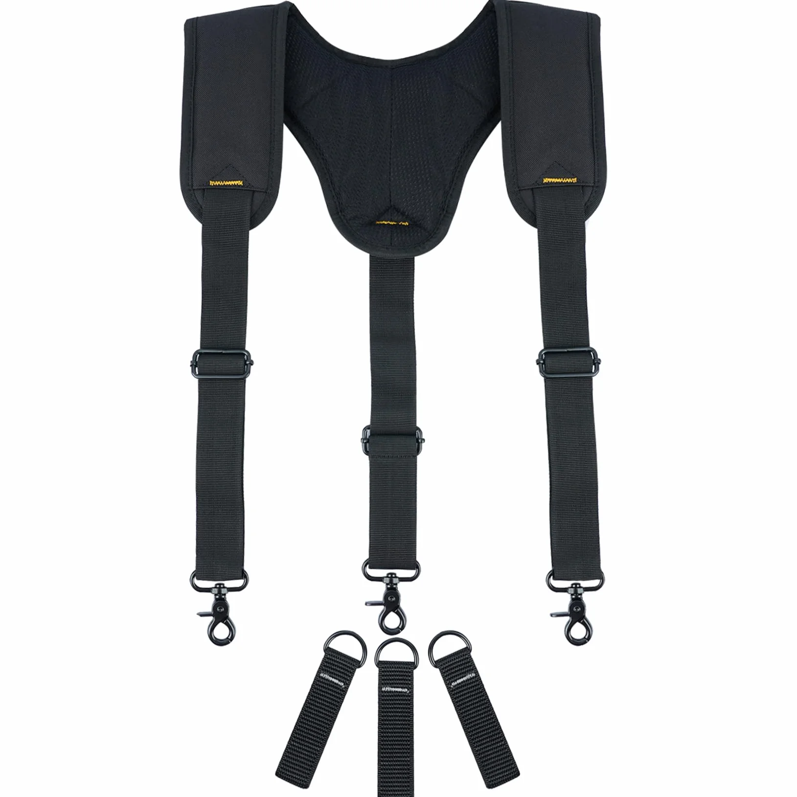 MELOTOUGH Ceintures Porte-outils Bretelles de ceinture à outils Bretelles rembourrées à 3 points et boucle de bretelles à 3 paquets