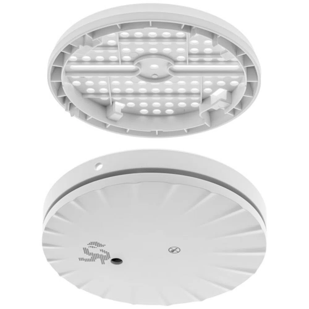 Evacuate - Détecteur De Fumée NF Slim avec Support Multi 10 Ans Garantie