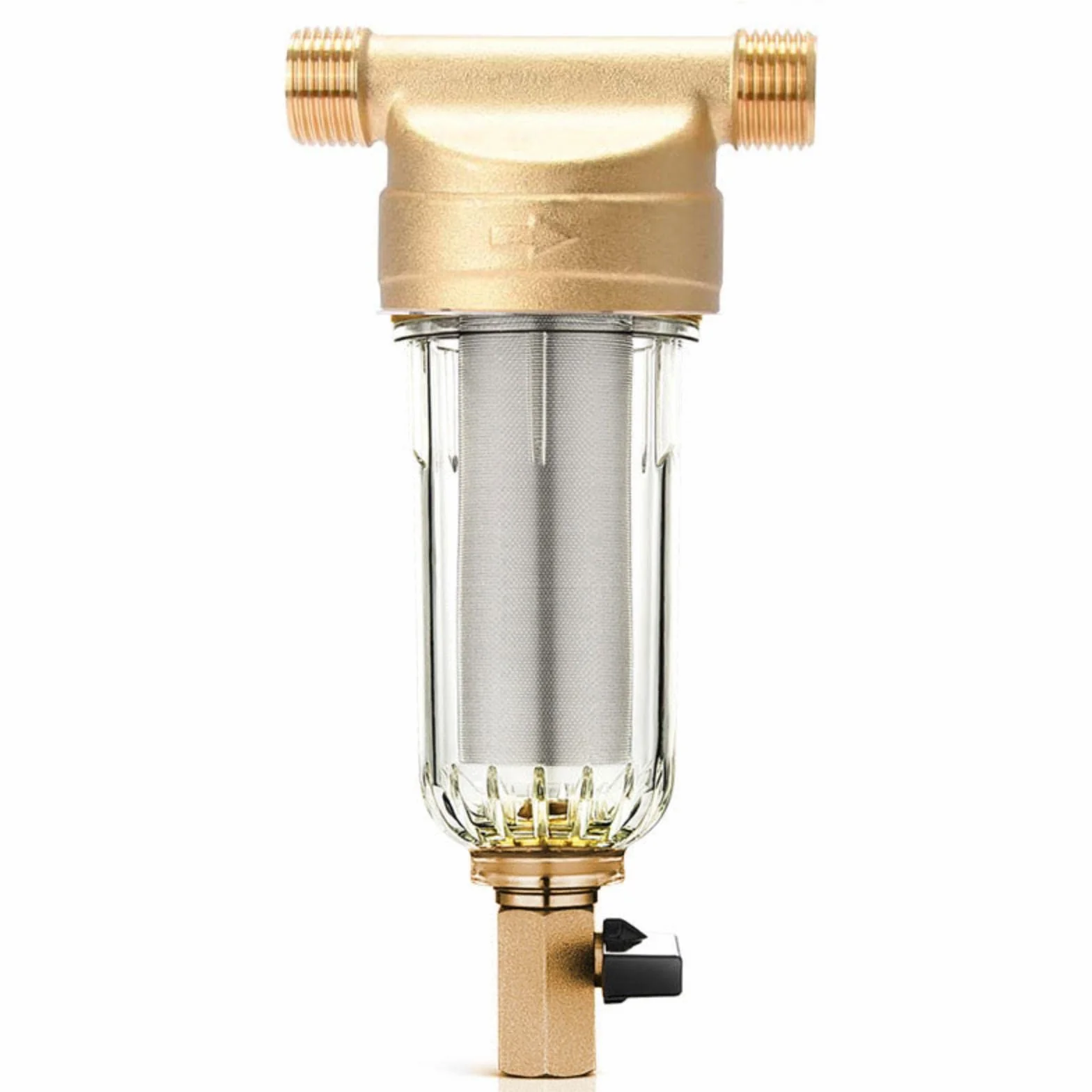 Préfiltre à eau, Filtre à Eau à Sédiments Spin Down, Filtre à Eau Robinet Réutilisable pour Filtre à Sédiment Spin-Down pour Tuyau d'eau de Puits Filtre à Sédiments(3/4" External Thread)