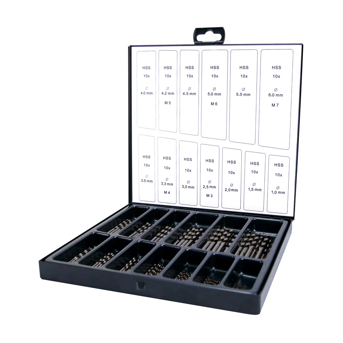 Terrax A205195 Coffret de forets hélicoïdaux 130 pièces HSS-R (Import Allemagne)