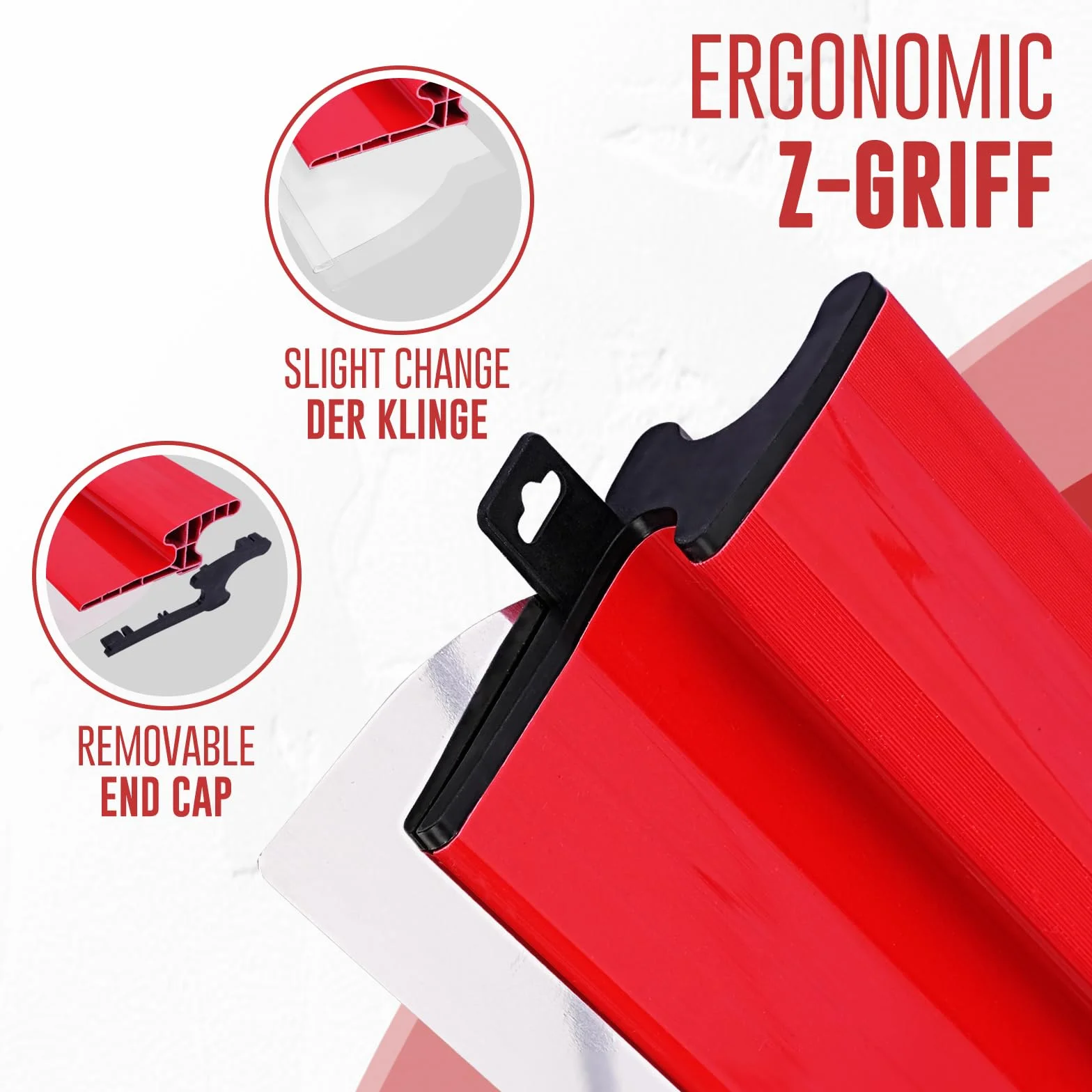 Spatule Enduit Set,Couteau a Enduire,Grattoir à Cloisons SèChes Professionnel avec Manche en Forme de Z,avec Spatule à Enduit,Outil Multifonctions,2 Éponges de PonçAge,Pour Le PlâTrage de Mur