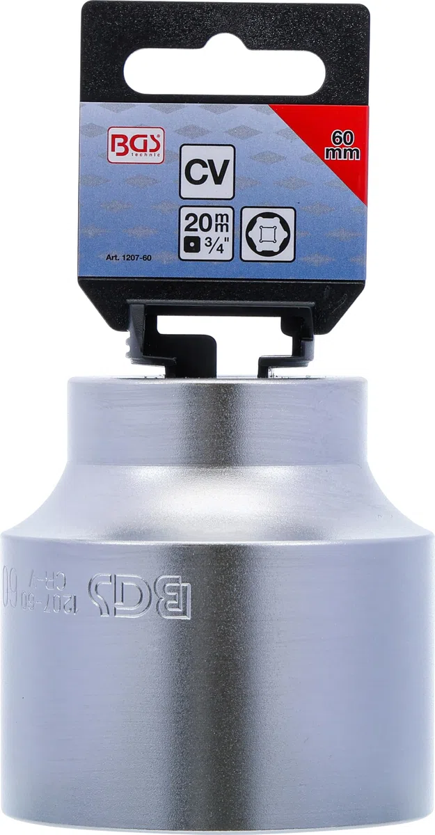 BGS 1207-60 | Douille pour clé, six pans | 20 mm (3/4") | 60 mm