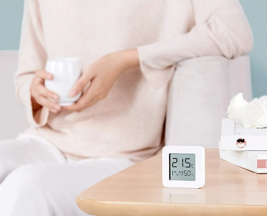 Xiaomi Mi Temperature and Humidity Monitor 2 moniteurs pour Le contrôle de la température et de l'humidité, Lot de 2 pièces, Blanc, Large
