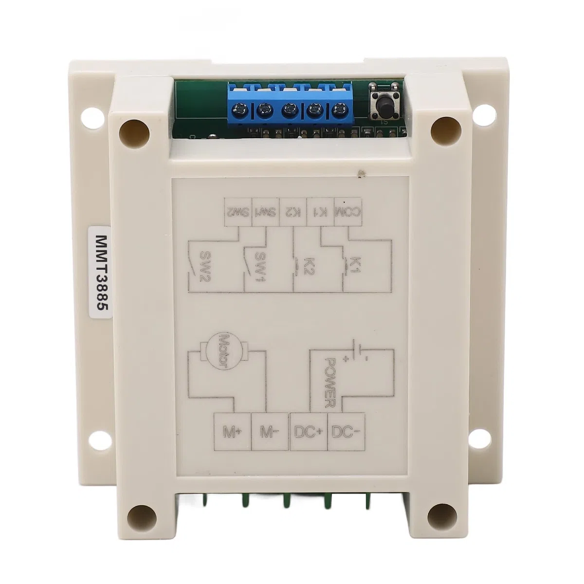 Oumefar Module de Commande de Moteur à Courant Continu, Contrôleur de Moteur Avant et Arrière à Distance 10A pour Serrures électriques, Matériau ABS