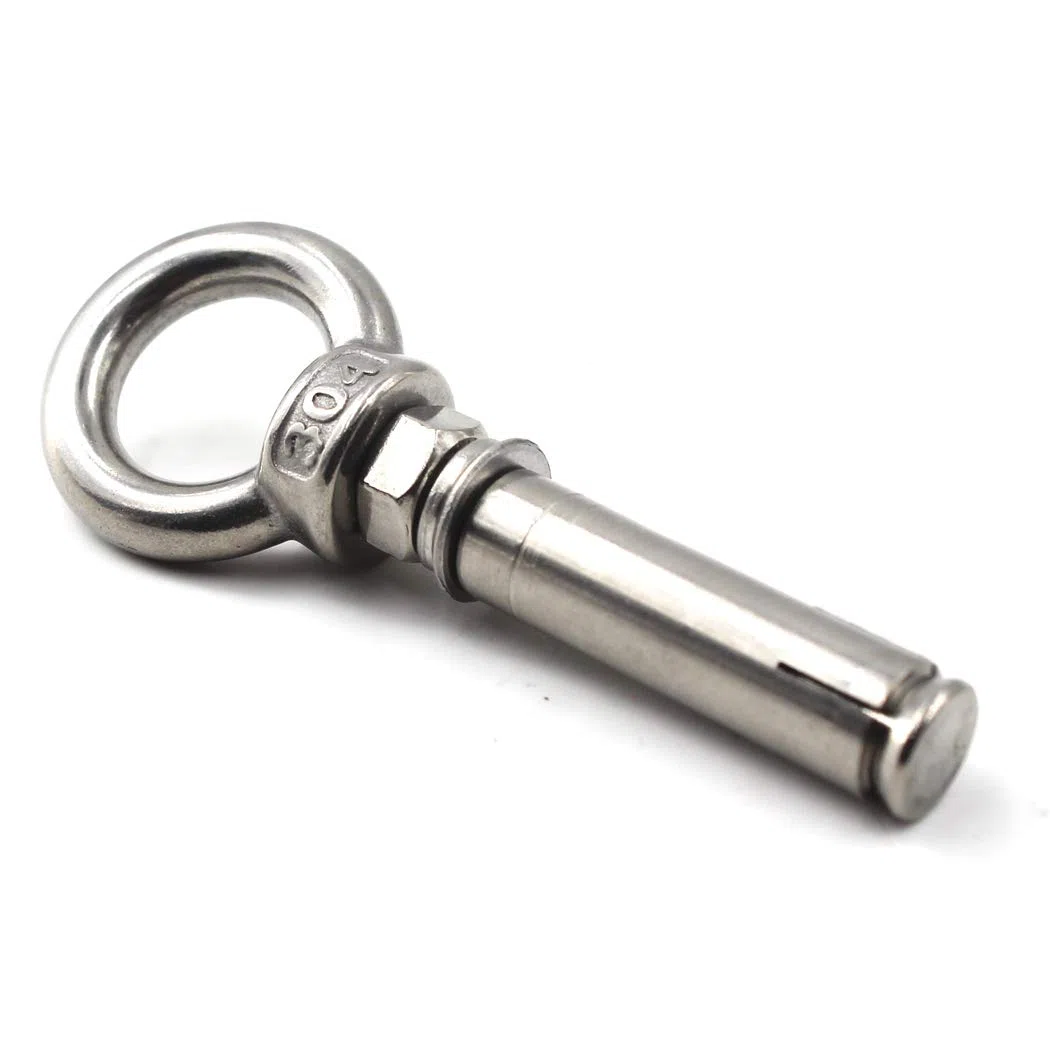 M8x100mm Anneau de levage à anneau à anneau en acier inoxydable 304 (5 pièces)