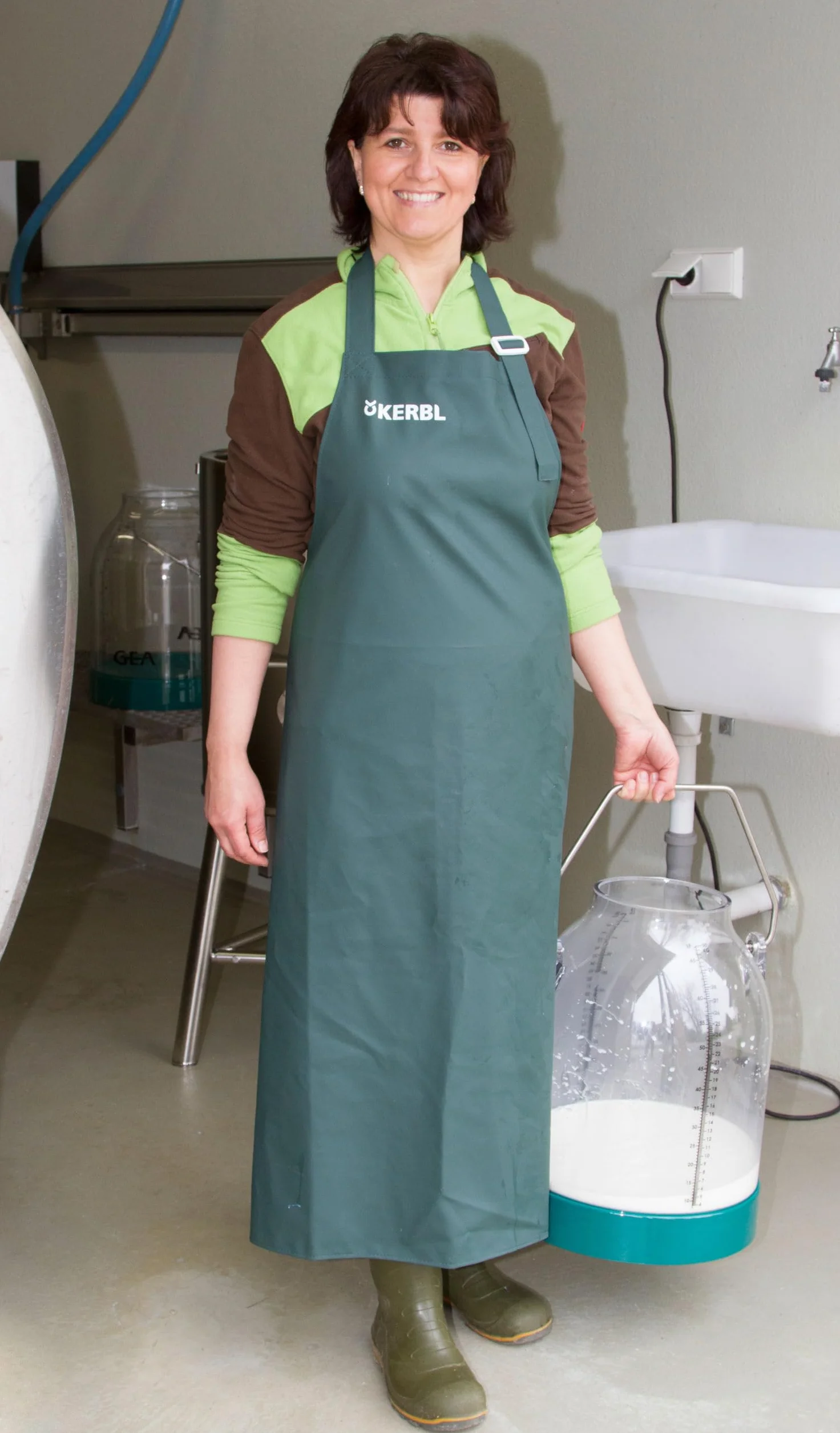 Kerbl Tablier traite Premium vert, taille XL, sans poches