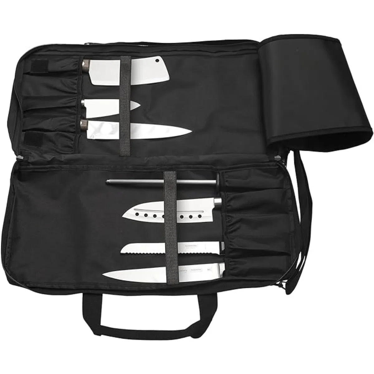 EVERPRIDE Sac à Couteaux de Chef pouvant contenir 20 Couteaux - Grand Compartiment zippé pour ustensiles de Cuisine - Durable - Couteaux Non Inclus