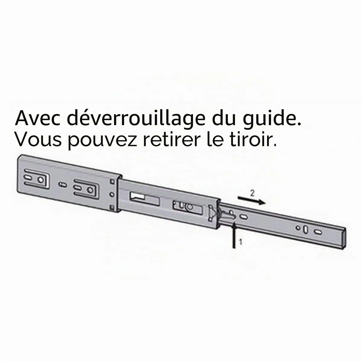 4 Paar Vollauszüge KV1-25-H35-L500-NF 500 mm Tragkraft 25 kg