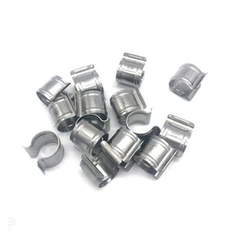 Clips de Fixation Ronds en INOX, Diamètre 25 mm, Lot de 25