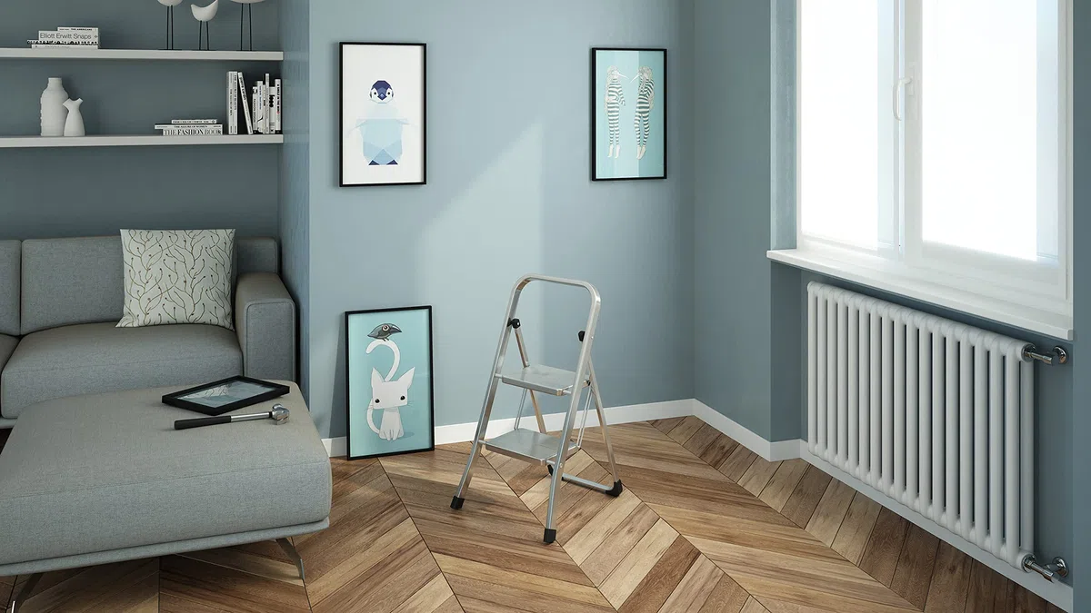 COLOMBO Tabouret Stabilo Peint 2 Marches Brico Et Do It Yourself
