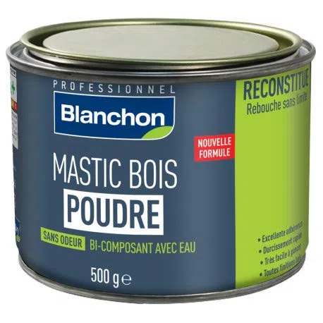 Mastic bois poudre - bois Blanc - 500 g