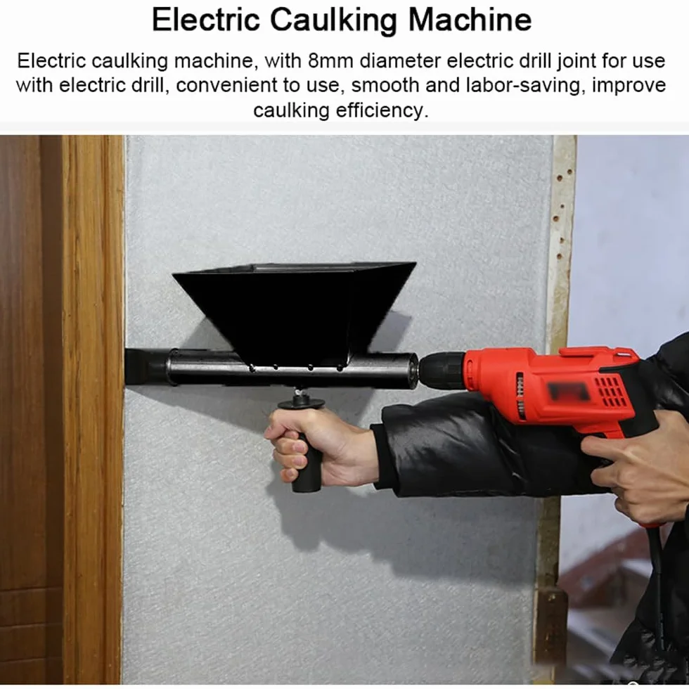 Machine éLectrique à Jointoyeuse, Machine éLectrique En Acier Allié a Projeter Enduit Avec 4 Buses, Pistolets à Calfeutrer Portables, pour Portes, FenêTres, MaçOnnerie, Calfeutrage De Sol