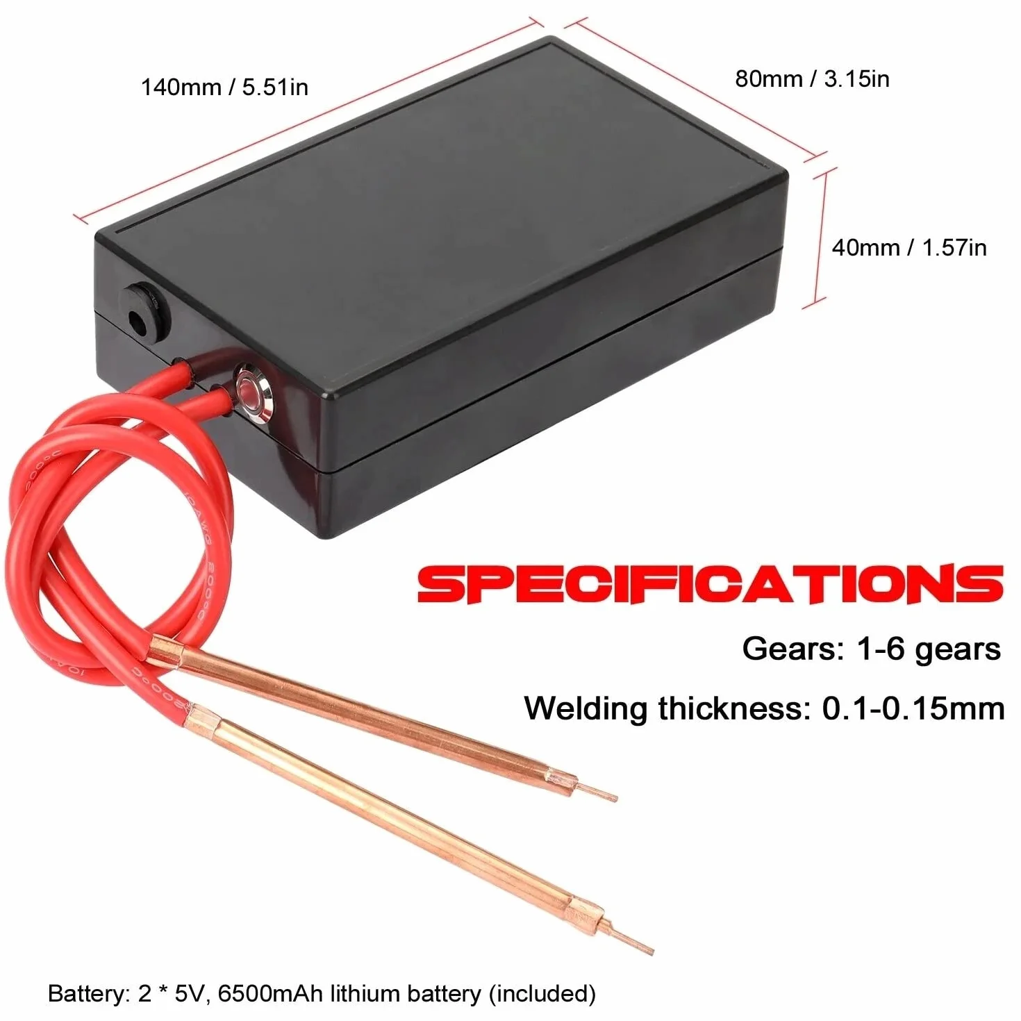 WANGCL 18650 Batterie Soudeuse par Points, Machine de Soudage par Points, Mini Outil de Soudage par Points Portable DIY Ensemble Complet 18650 Batterie au Lithium Nickel Ceinture Soudage par Points