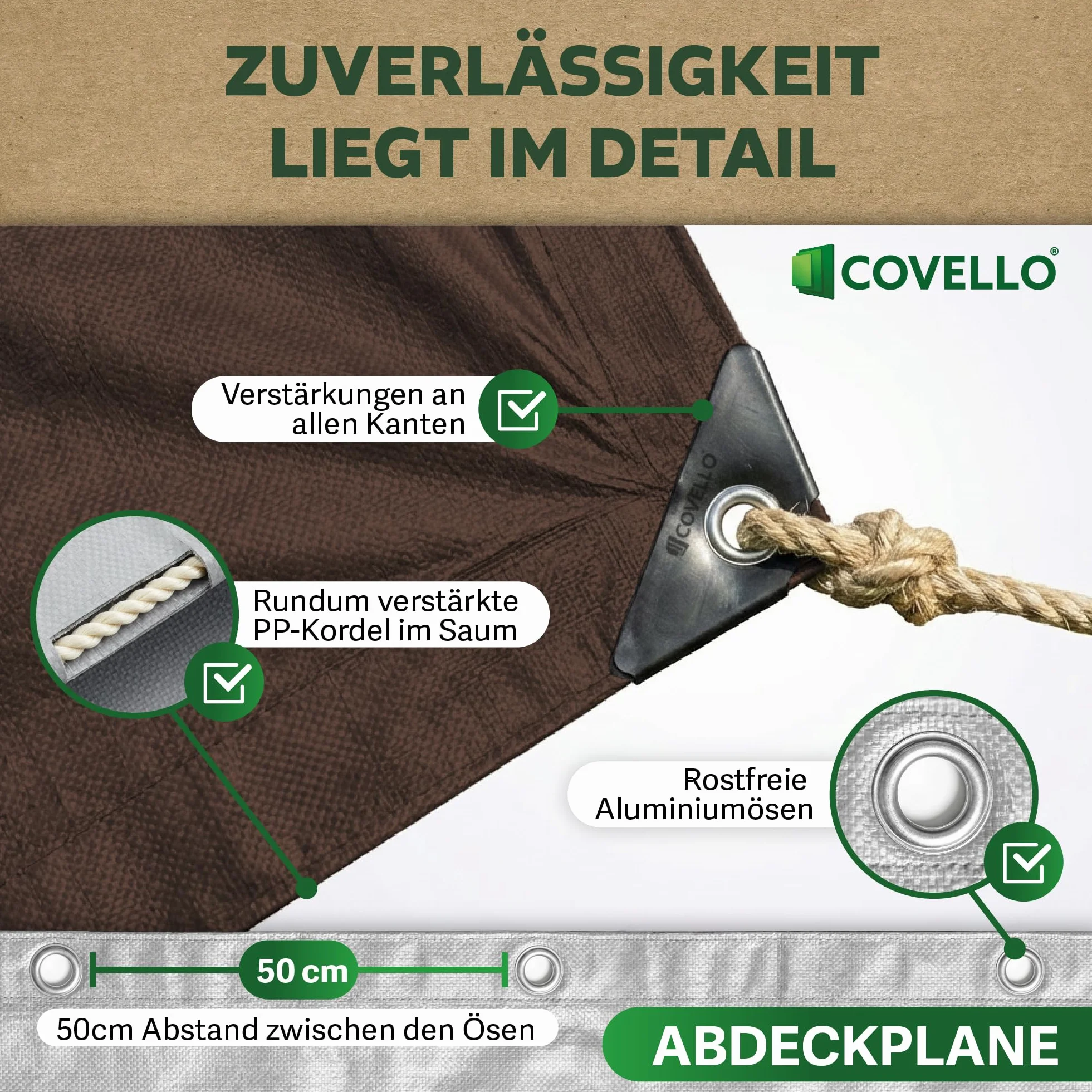Bâche Professional Line 180g/m² | Bâche de Protection extérieure 6m x 2m | Bâches en polyéthylène avec œillets | Anti-déchirure et Protection UV | Bâches Multiusage I Large Choix de Tailles