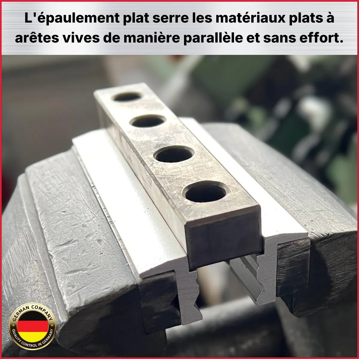 Mors de protection pour étau 150 mm – haute qualité, fixation magnétique, pour matériaux ronds et plats, aluminium anodisé, 2 mors doux, entreprise allemande