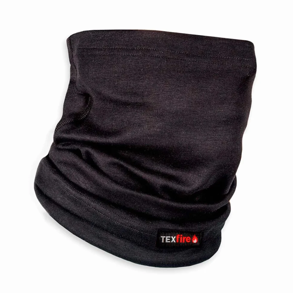 TEXFIRE | Tour de cou ignifuge pour soudeur. Protection contre les étincelles de soudure. Certifié CE et EPI CAT II. Respirant et très élastique.