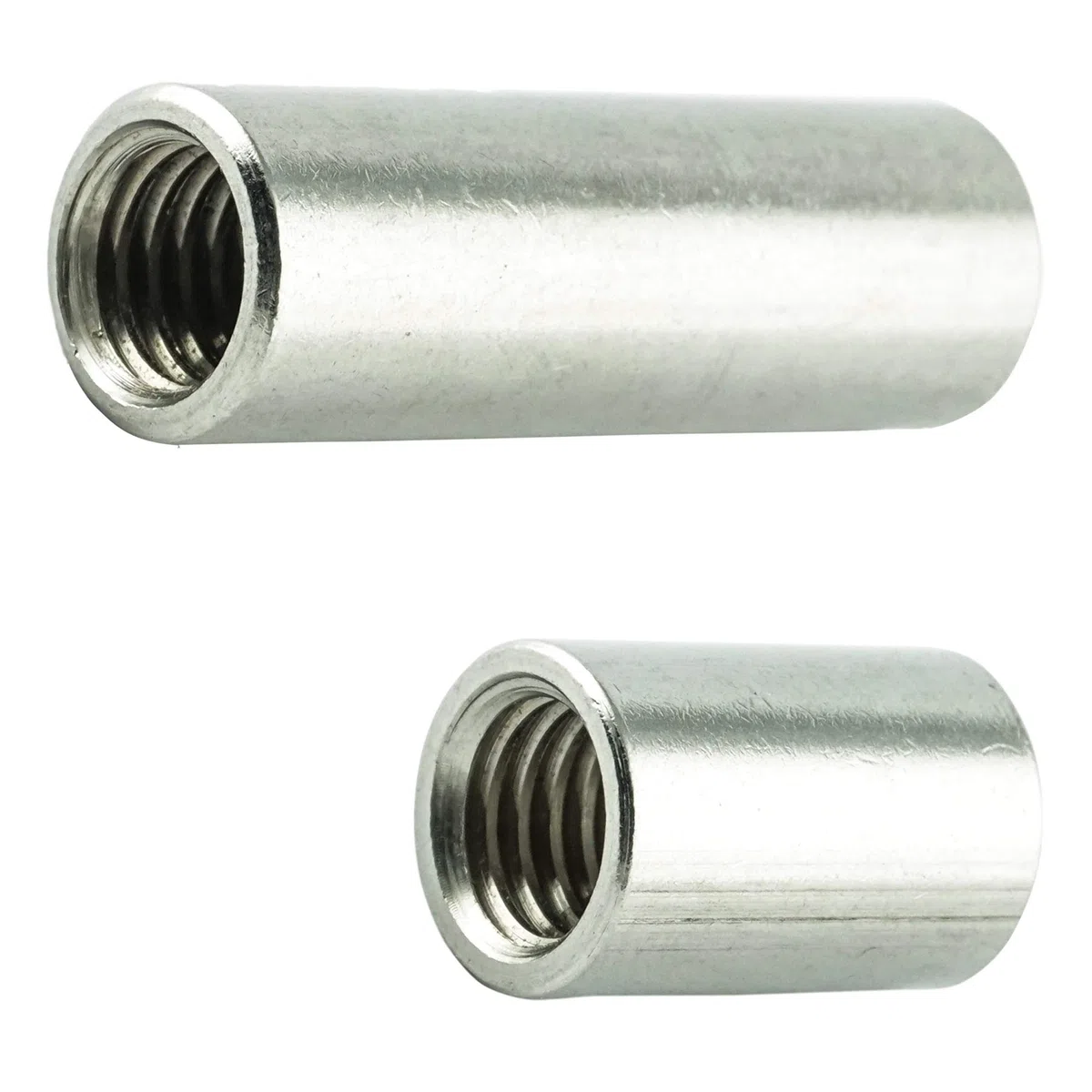 AGBERG Lot de 25 manchons filetés ronds en acier inoxydable VA A2 V2A Ø 10 mm