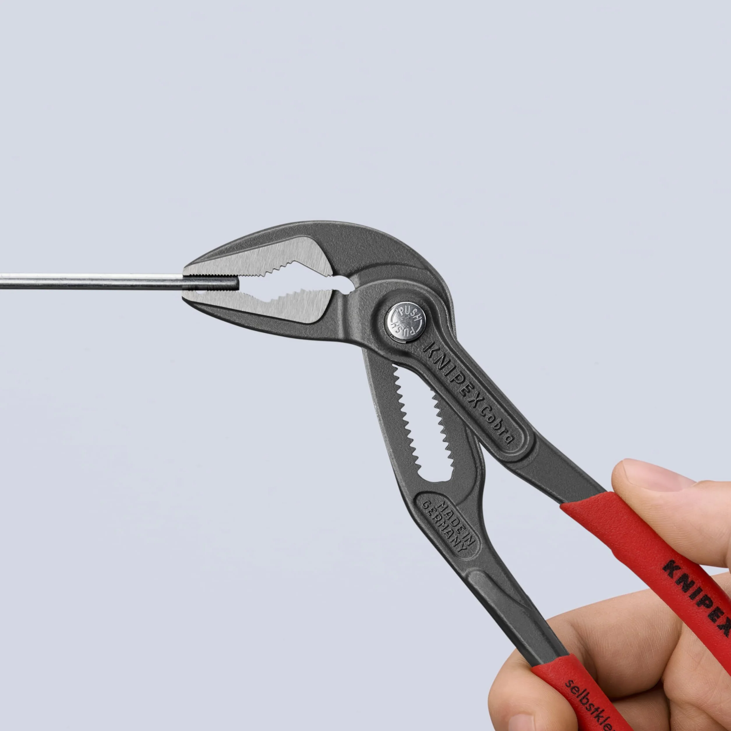 KNIPEX Cobra ES Pince multiprise ultra-effiléerise atramentiséeaines PVC anti-dérapantes 180, 87 51 180