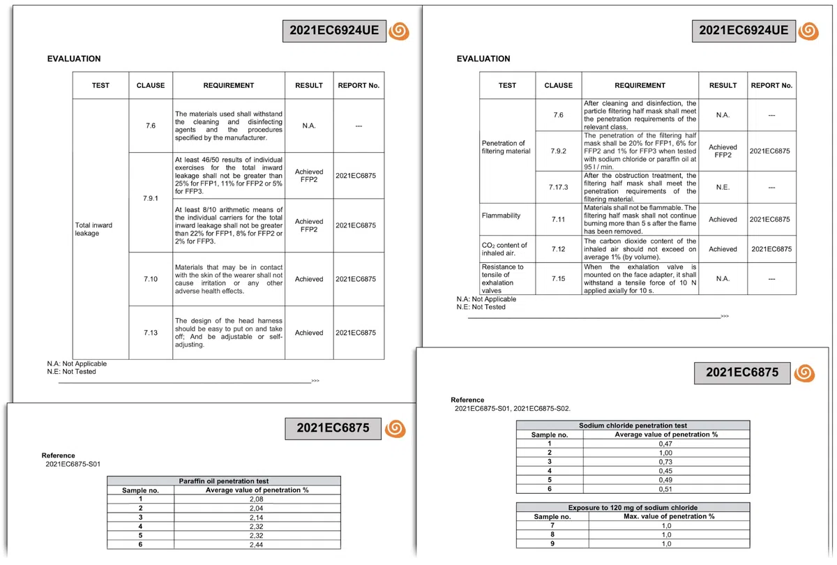 Lot de 50 masques certifiés FFP2, fabriqués en Italie, emballés individuellement - conforme à la norme UNI EN 149:2001+A1:2009
