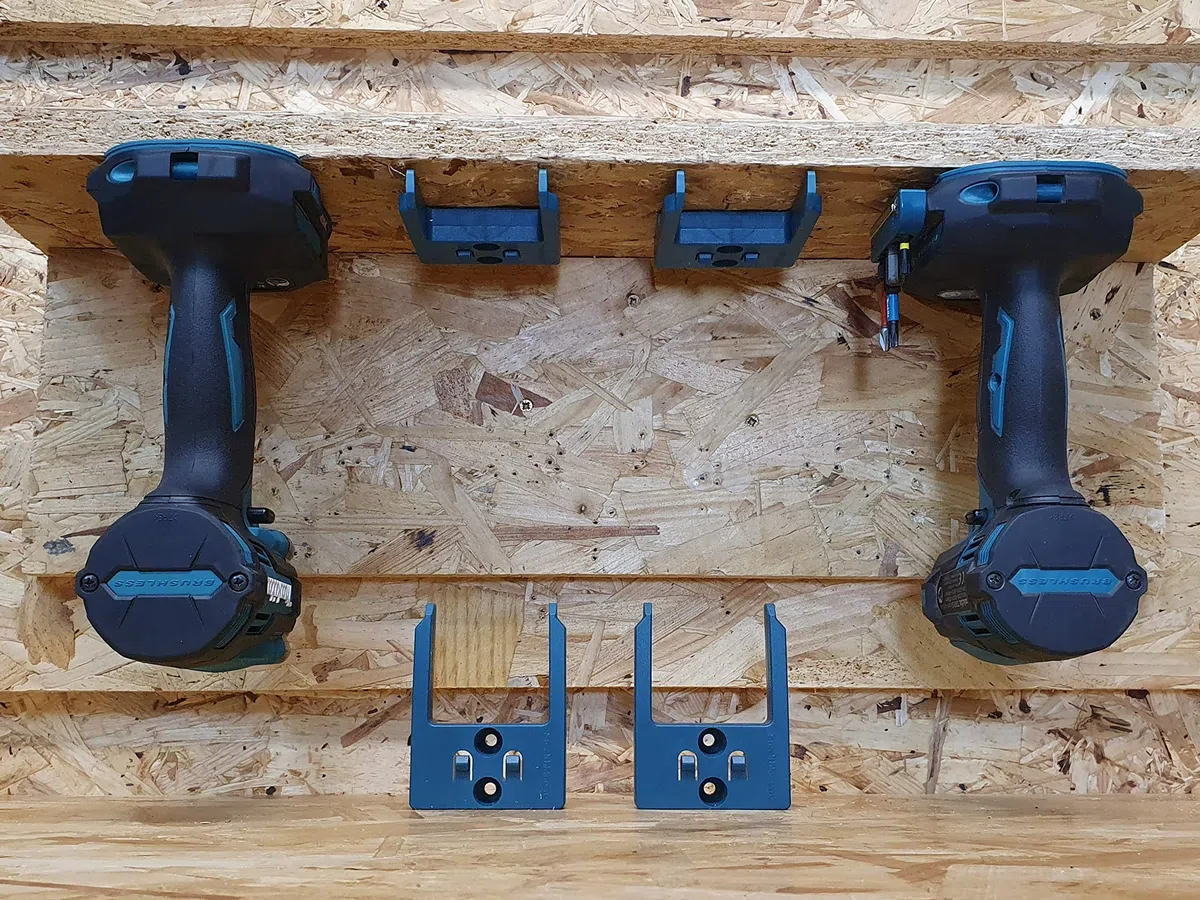 StealthMounts Organiseurs d'outils pour Makita 40v | Support de Rangement sans Fil pour Outils Makita 40v | Lot de 4 | Organisateurs d'outils Noir pour Makita 40v
