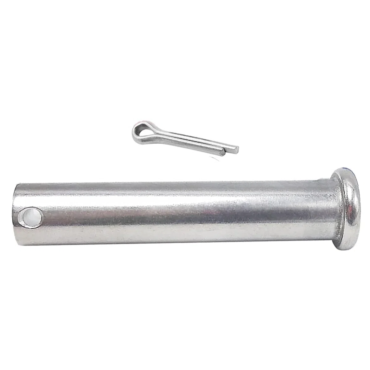 Goupille cylindrique à tête Plate, Trou de positionnement, goupille Fendue Assortie, Bride métrique, Fixation Machine en Acier Inoxydable(M18 x 90mm)