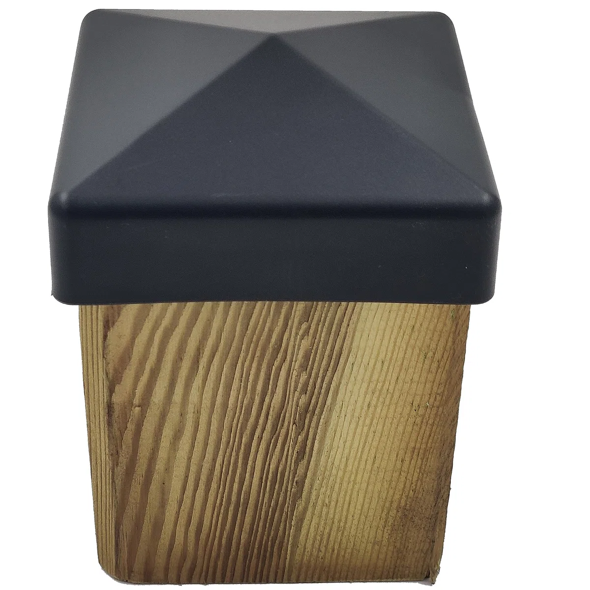 Lot de 10 capuchons de clôture de 90 mm - En pyramide - Anthracite - Pour poteaux de 9 x 9 cm (stabilisé aux UV/fabriqués en Allemagne)
