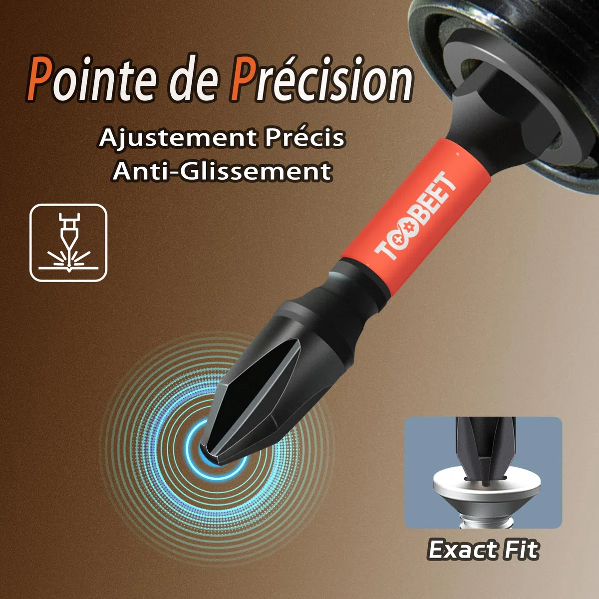 Jeu de 52 Embouts de Vissage Impact S2 (25/50/75/150mm), Torx T7-T40, PH, PZ2, Hex, Fente, avec Mini Clé à Cliquet & Porte-Embout Magnétique, Idéal pour Visseuse à Choc & Zones Étroites