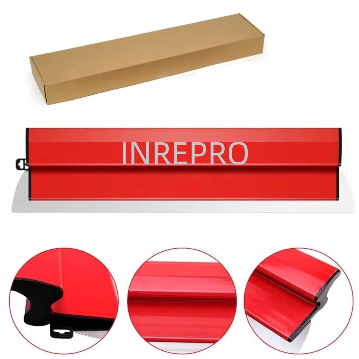 Lame d'écrémage 0.35mm Lame de Spatule de Lissage Grattoir à Cloisons Sèches Professionnel Couteau à Plâtre pour cloison sèche en ciment et en béton (80 CM)