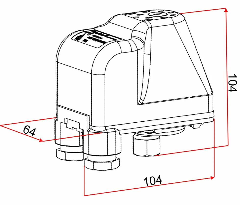 Wiltec Transformateur 230 V en 12 V – 90 x 85 x 58 mm – 830 mA 10 VA AC/AC – IP 44 – Adapteur de Réseau Jebao avec Raccord vissé, 2 pôles – source de courant pour Éclairage Pompes Bassins