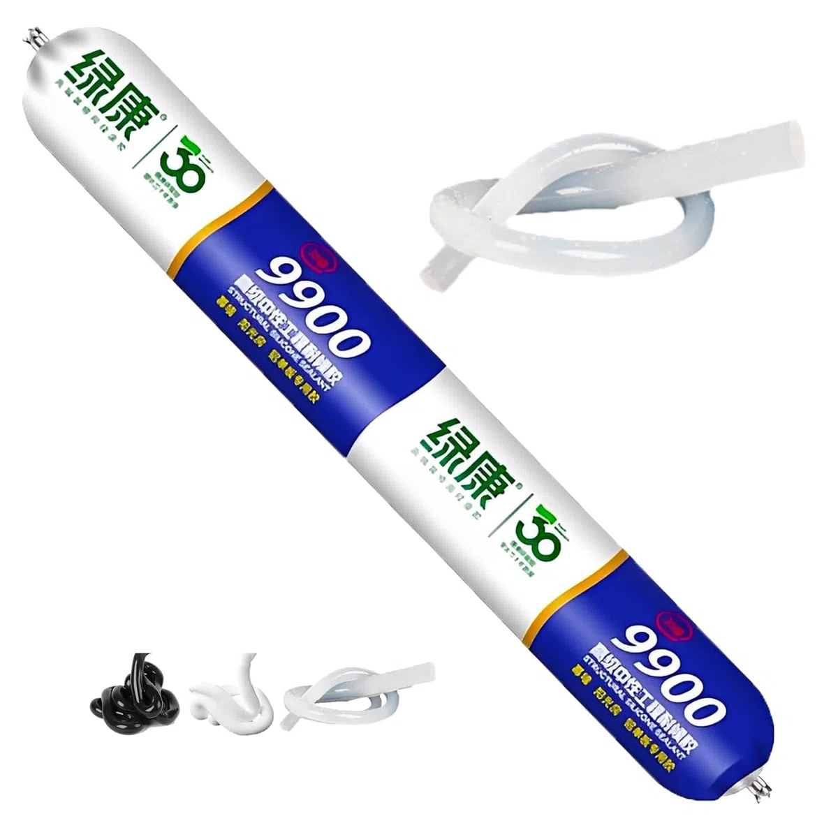 9900 Silicone Waterproof Sealant, Clear Multipurpose Caulk for Roof, Mastic Silicone Imperméable pour Extérieur, Résistant à la Chaleur, aux Déchirures et à l'étirement (Clear)