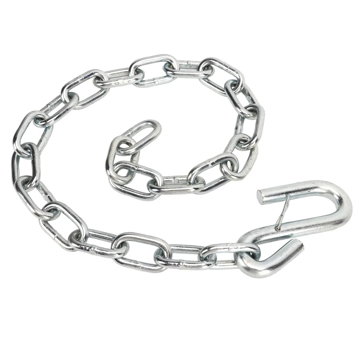 Chaîne de Sécurité pour Remorque, Chaînes de Sécurité Robustes de 3500 LB avec Double Pince à Ressort Crochets en S Câbles Métalliques de Remorquage pour Remorque RV