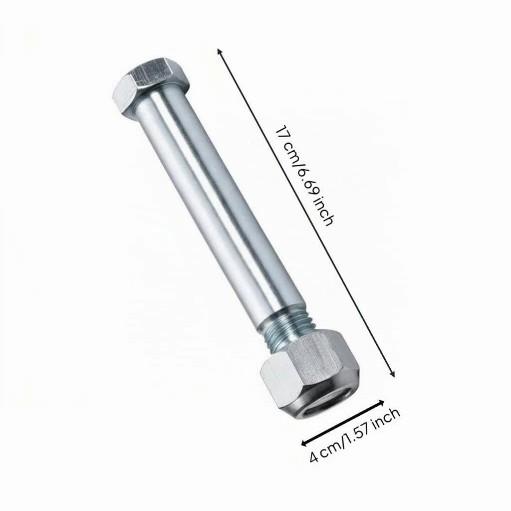 predolo Broches de Pelle, Accessoire pour Mini Pelle, Axe de Godet pour Mini-Pelle Haute Résistance Goupille d'attachement pour Excavatrice Acier Au Carbone Axe de Articulation Universel