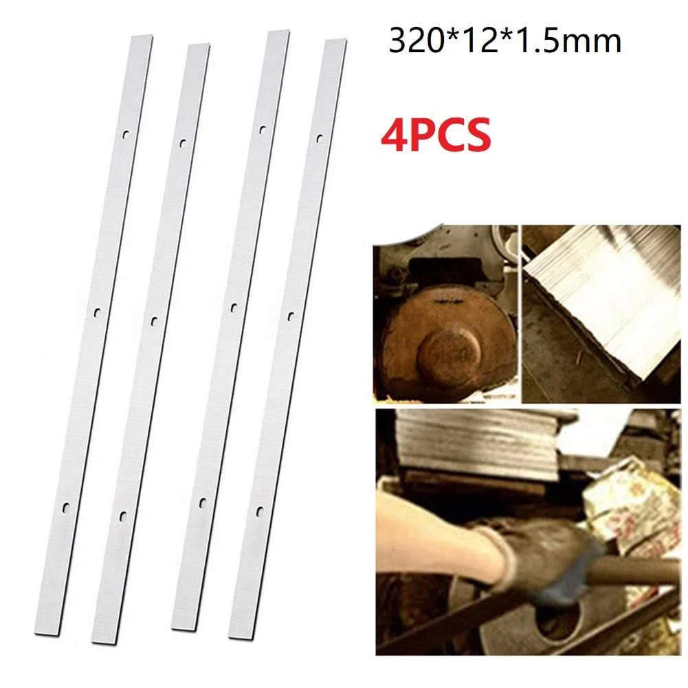 Générique WNJ-Tool, Lame de Rabot 4 pièces 12-1/2in pour Triton TPT125, Delta TP305 TP400LS 22-565 22-560 pour Accessoires d'outils électriques