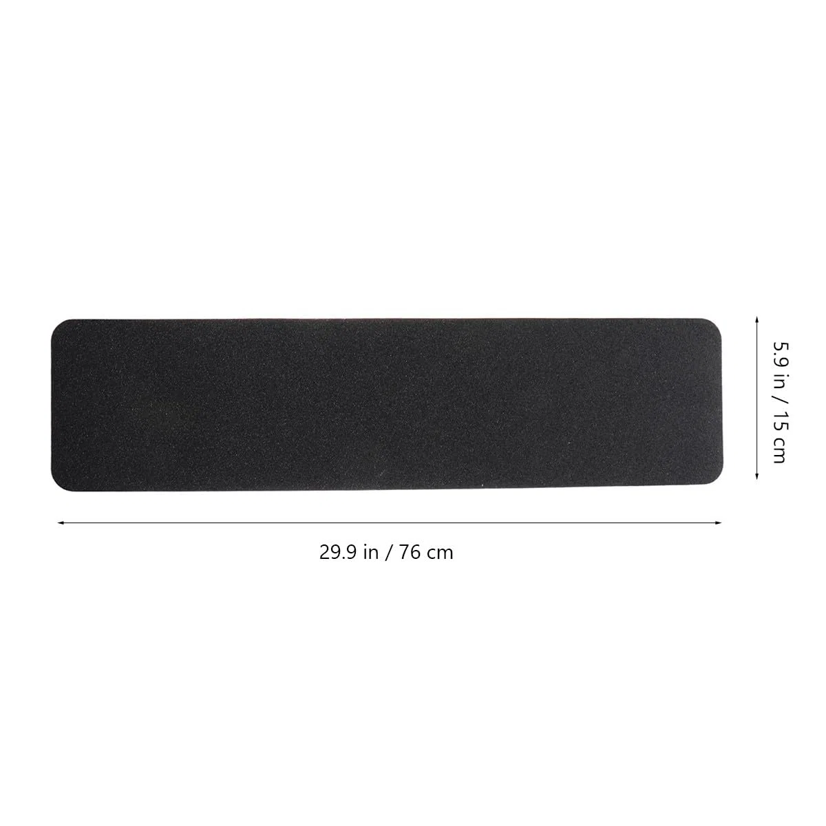 Beavorty Lot de 4 Bandes Antidérapantes en Pvc Noir pour Escaliers Intérieurs et Surfaces Décoratives, Adhésif Imperméable et Anti-âge pour Sécurité Renforcée