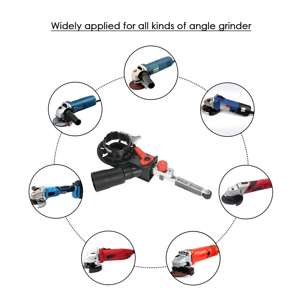 Lime électrique, Ponceuse Pneumatique, Lime à Doigts, Multifonction Ponceuse à Bande Joint M14 pour Meuleuse D'angle Électrique 115mm et 125mm
