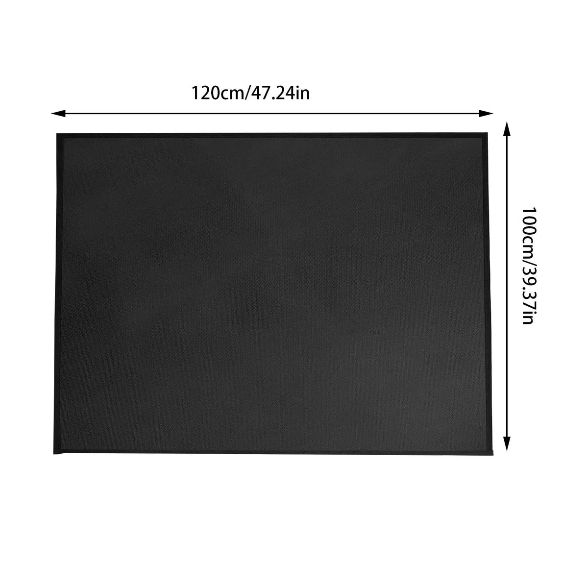 Tapis De Sol Pour Barbecue - Protection Ignifuge Pour Planchas,Tapis Portable Antidérapant Résistant à la Chaleur pour Barbecue, Fêtes en Extérieur et Terrasse - Nettoyage Facile et
