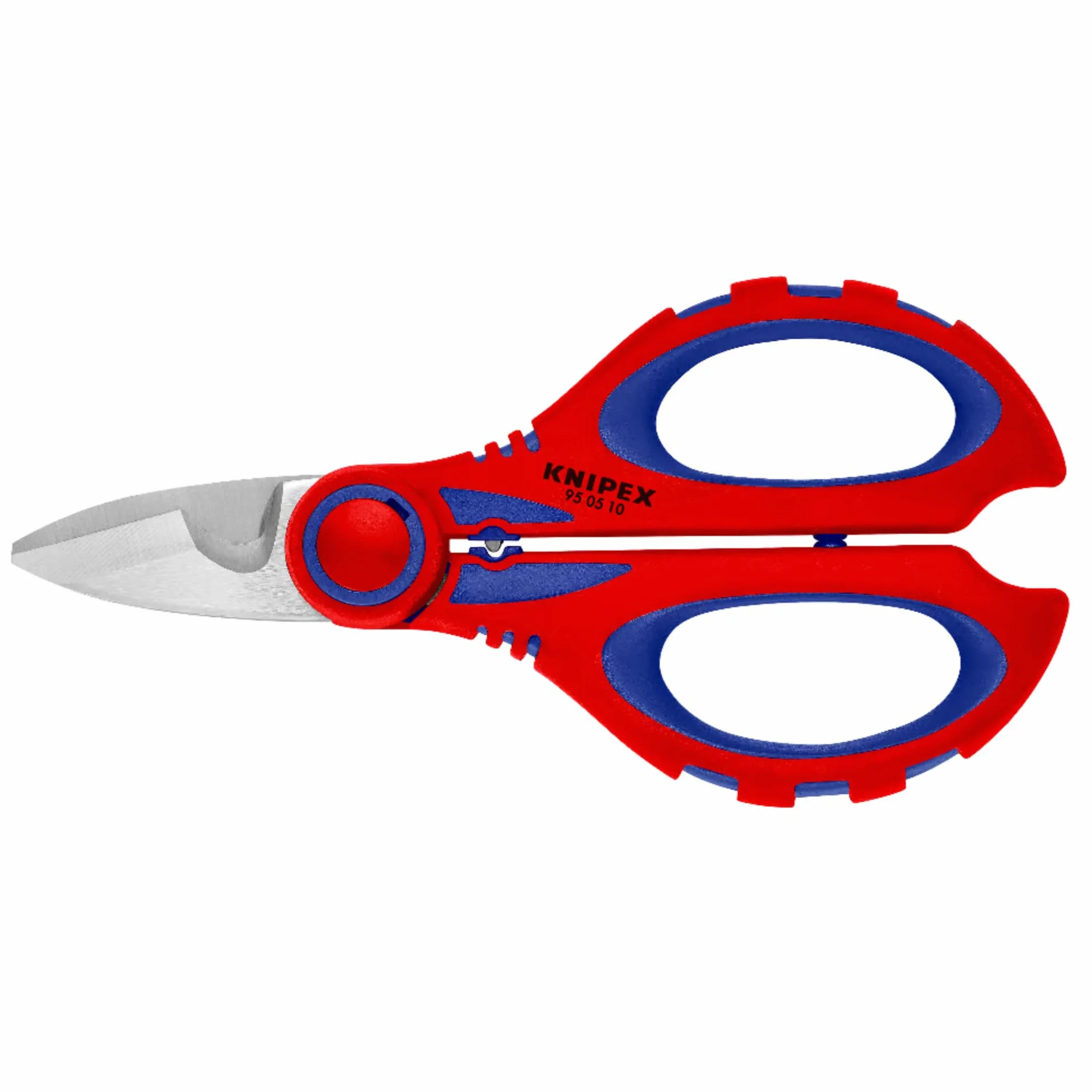 Knipex Ciseaux d’électricien avec gaines bi-matière, renforcées de fibres de verre 160 mm, 95 05 10 SB