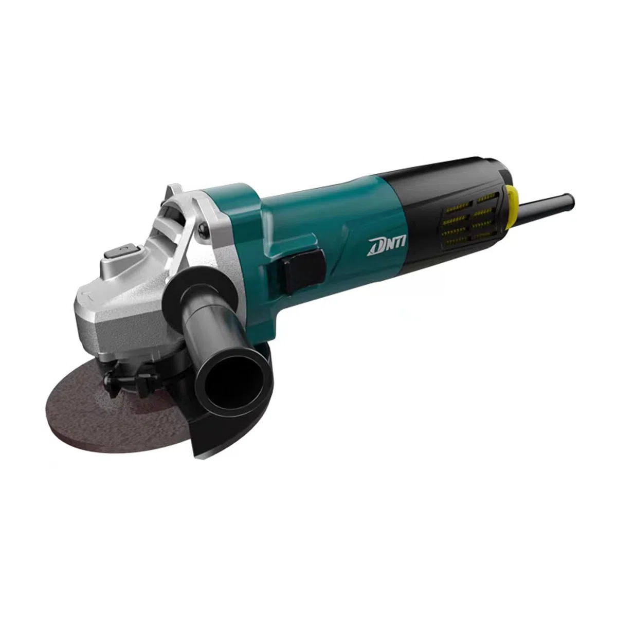 DNTI - Meuleuse d'angle 115 mm - Vitesse de rotation à vide : 11000 tr/min - Protection des disques - Tête d'engrenage en métal - Protection contre le redémarrage - Grinder d'angle pour polissage et