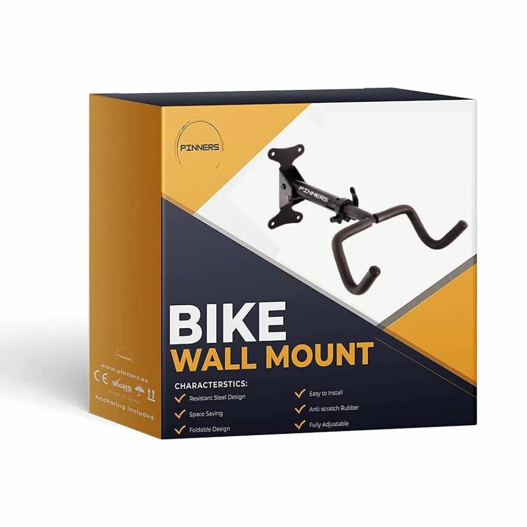 Support de vélo mural pliable et rembourré