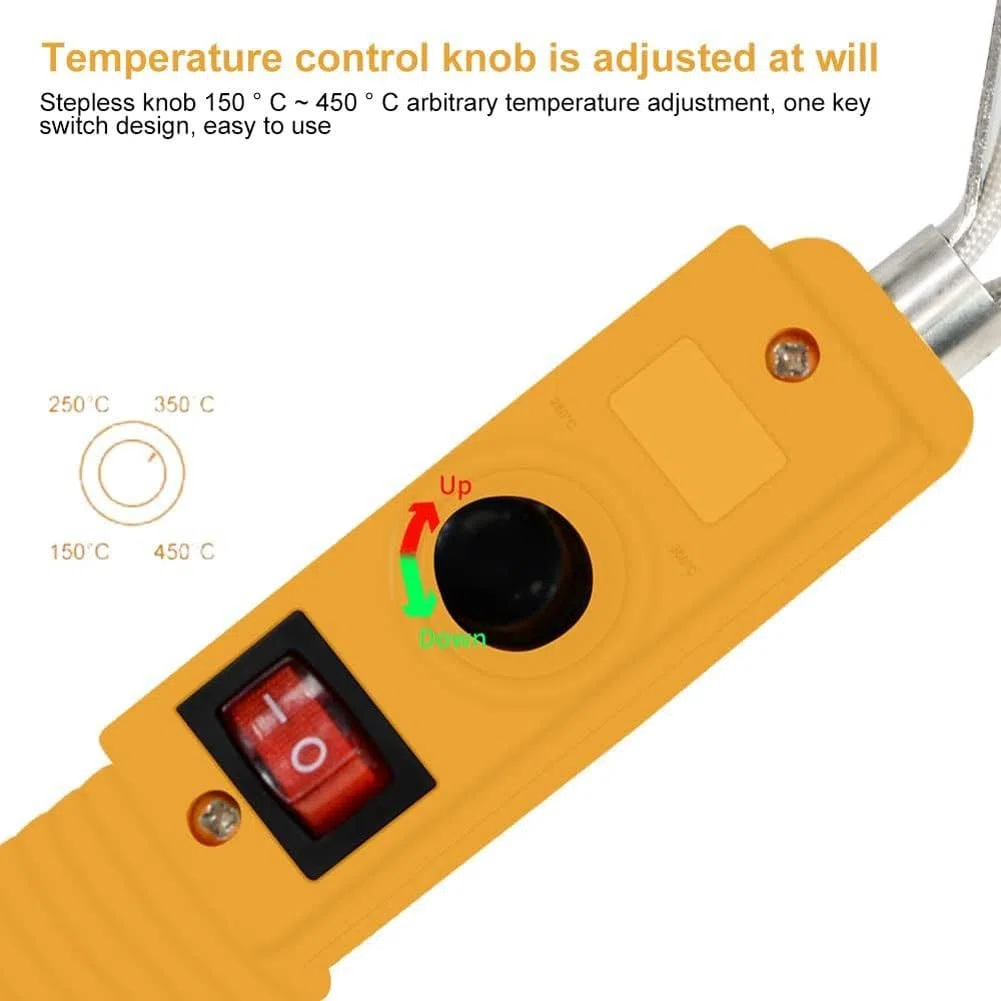 Mini-casserole à plomb, 300 W, portable, électrique, for soudure, étain, avec plage de température de 100 à 450 ℃, réchaud de rinçage domestique portable, for moules de poids de pêche et pendentifs(25
