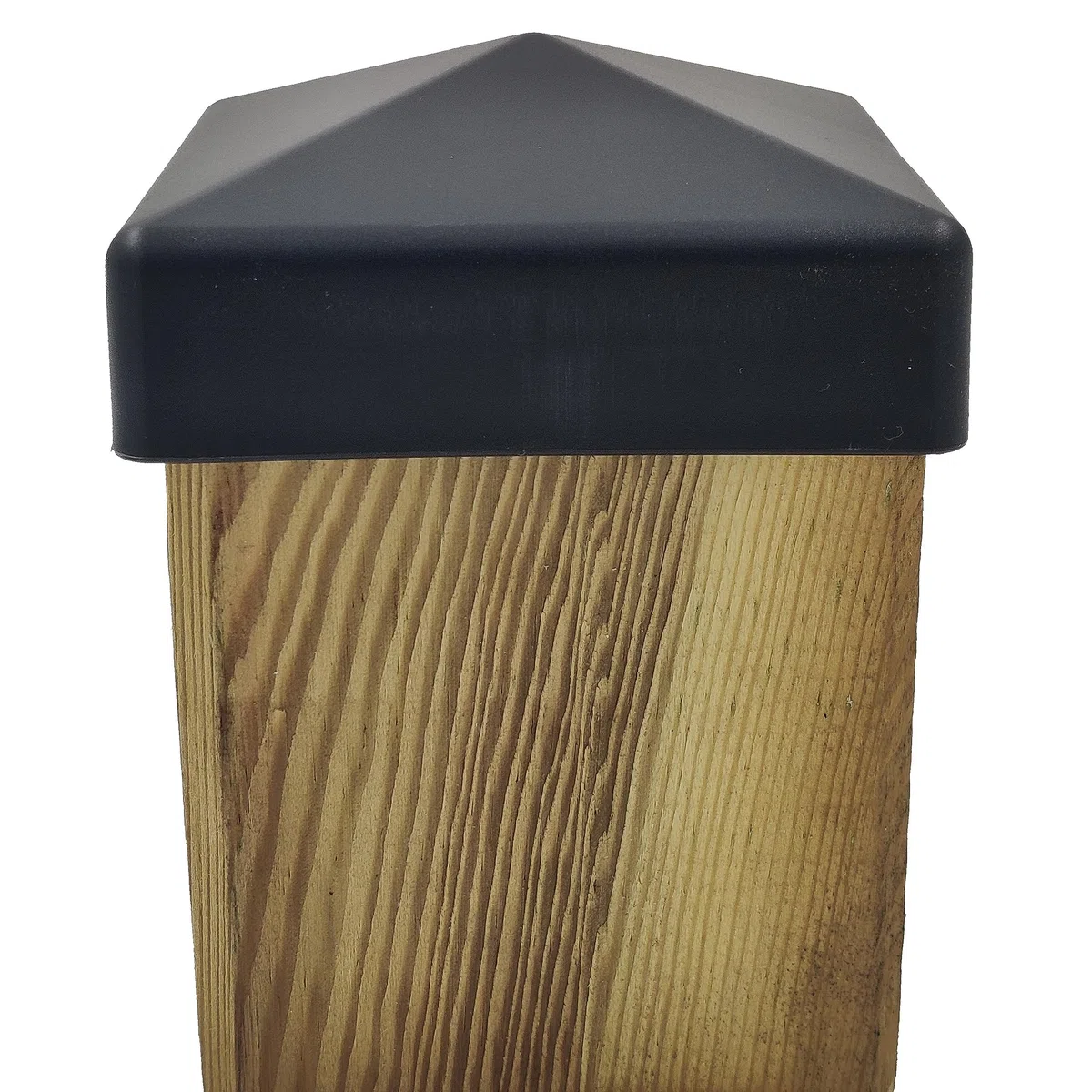 Lot de 10 capuchons de clôture de 90 mm - En pyramide - Anthracite - Pour poteaux de 9 x 9 cm (stabilisé aux UV/fabriqués en Allemagne)