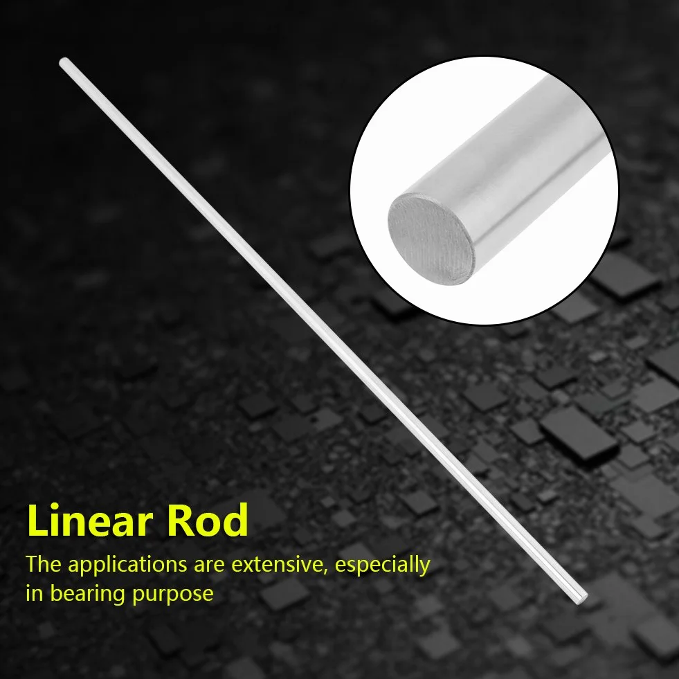 50 * 1 * 1 Tige 600mm Ronde en Acier Inoxydable Tige Pièce D'acier Inoxydable Cyan Rail Axe L Rond Droit 8mm Diamètre 500mm Longueur