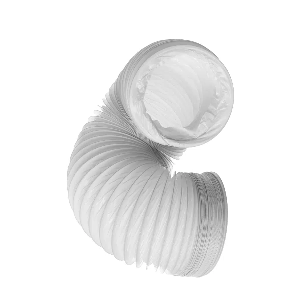 Ø 160mm Conduit d'air Flexible pour Hotte de Cuisine, Climatiseur, Hotte Aspirante, Sèche-linge - 3m Tuyau d'évacuation - Conduit de Ventilation - PVC