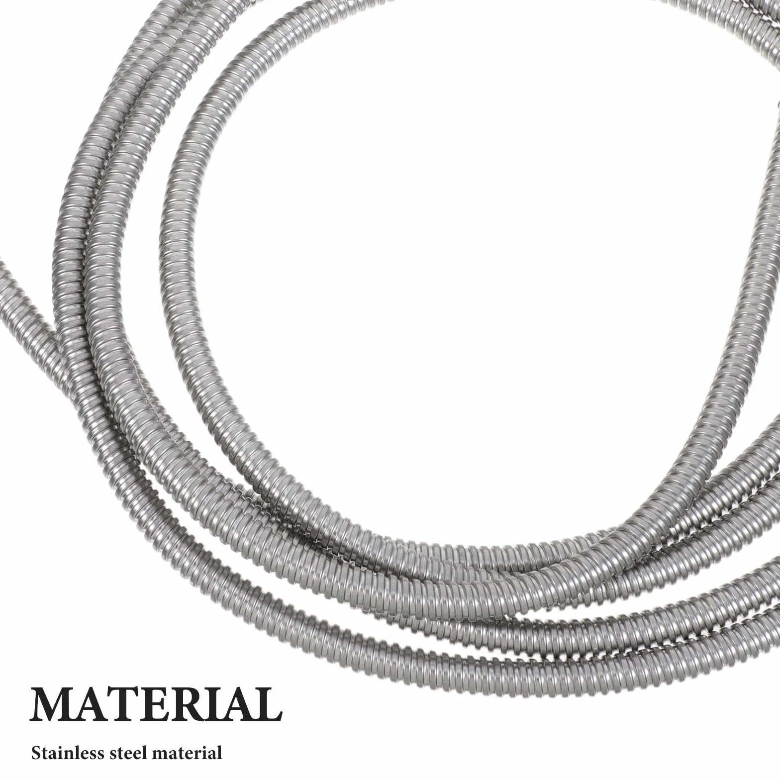 Gatuida Gaine ÉLectrique Flexible en Acier Inoxydable 304 Tube De Protection De CâBles RéSistant Et Flexible 118.11In Gestion SéCuriséE pour CâBles Industriels Et Domestiques