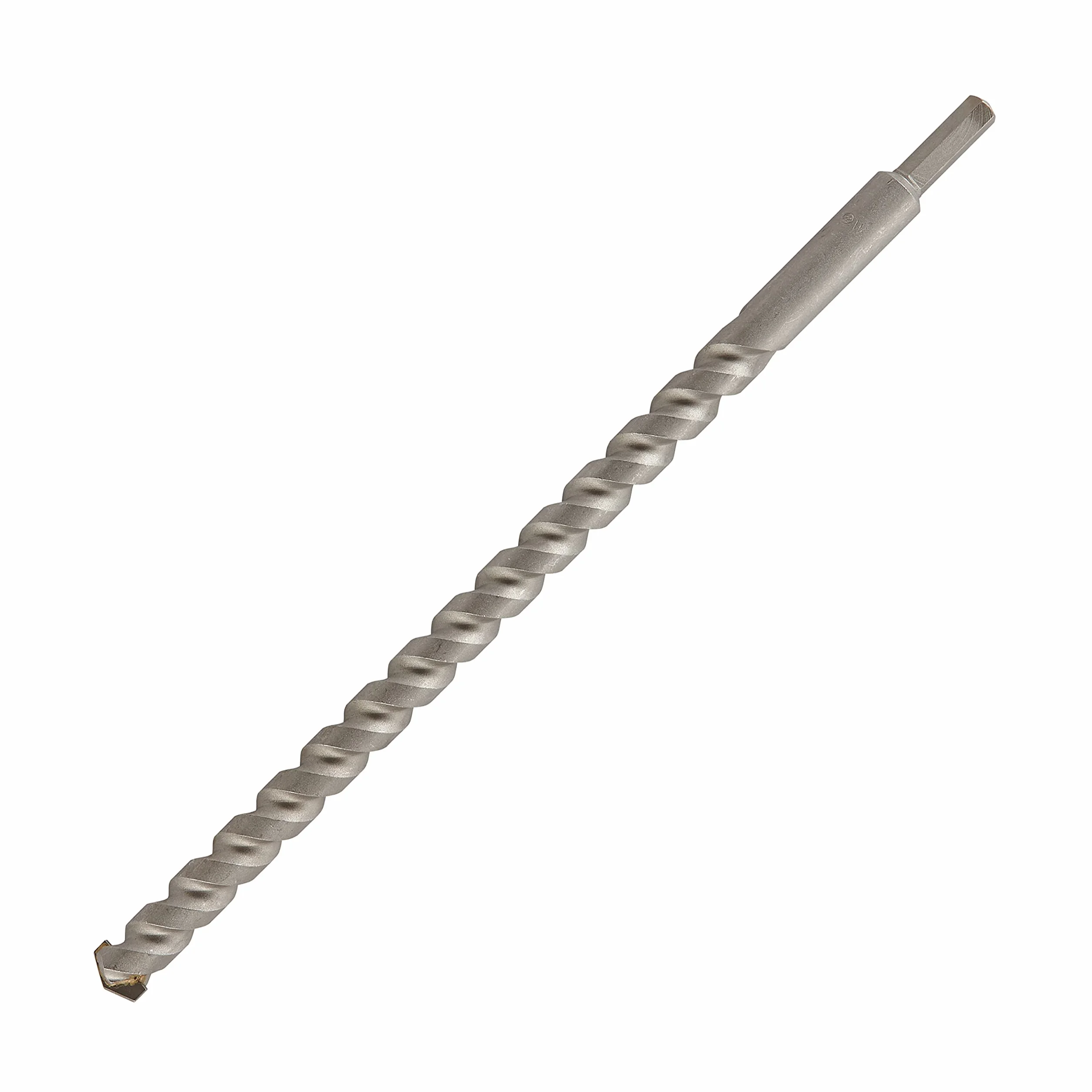 wolfcraft Foret à Béton Longueur 400 mm, Ø 22 mm, Mèche Maçonnerie HM-CT | Foret de perçage avec pointe 130 degrés, pour pierres naturelles, marbre et carrelage, sablé argent, 7932010